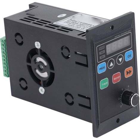Variateur de fréquence VFD 400W, convertisseur monophasé 176‑264V vers triphasé 0‑220V, contrôleur de vitesse moteur mini (1/5)