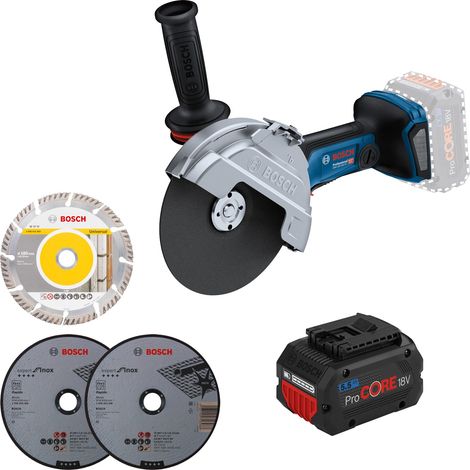 Bosch smerigliatrice angolare a batteria GWS 18V-180 PC Ø 180 mm / 1x 5,5 Ah ProCore (1/3)
