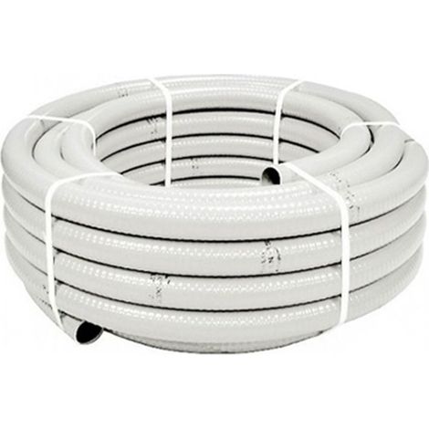Rouleau de 25 m de tuyau hydrotube blanc pour climatisation 16x20 mm