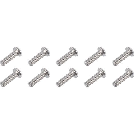 10 pcs Vis de Sécurité Torx M4x14mm Filetage Complet Ton Argenté (1/5)