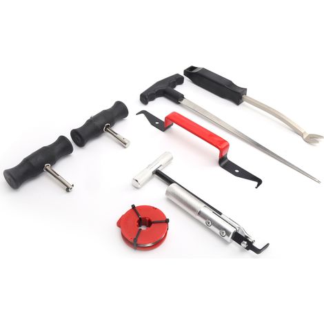 Kit professionale da 7 pezzi per la rimozione del parabrezza, strumenti per la rimozione del vetro del parabrezza dell'auto (1/5)