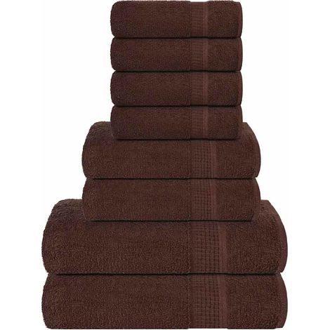 8-tlg. Handtuch-Set FROGN Braun 360 g/m² (1/5)