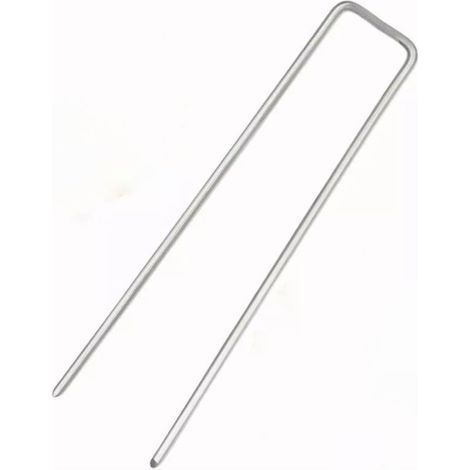 Piquets de Jardin Biseautés de Type U Piquets de Gazon en Acier galvanisé 50PCS. (1/5)