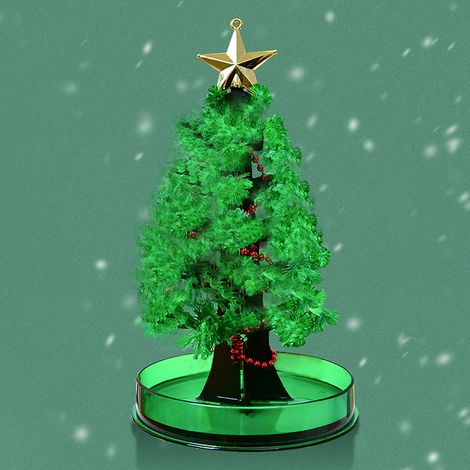 Arbre De Noël En Papier - Arbre À Arroser - Décoration De Bureau - Cadeau De Noël Cristallin - 1 Pièce (1/5)