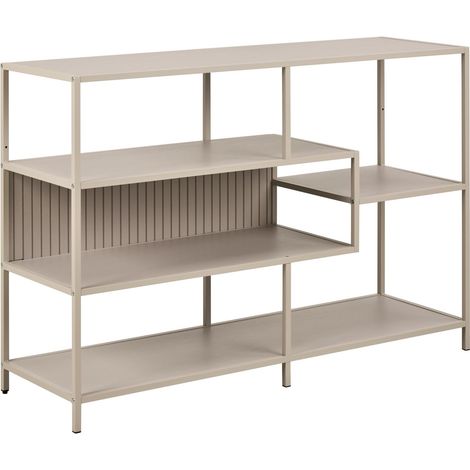 Estantería Norsica Sevferi 191, Gris, Abierto, Metal, MDF, Número de puertas: 0, Número de cajones: 0, 78x114x35cm (1/5)