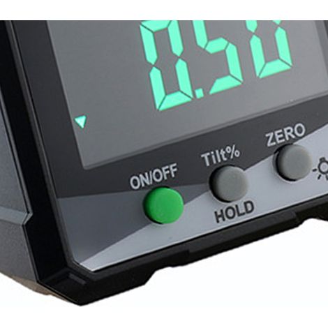 Inclinomètre numérique 4 x 90°, étanchéité IP54, écran LCD, affichage magnétique, manomètre d'angle, vert DLW30 GRD (1/5)