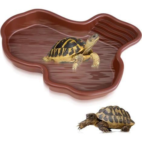 Estanque para reptiles, bebedero para tortugas, comedero y bebedero para reptiles, bañera para reptiles (1/5)