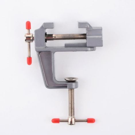 1 x Étau miniature, Ouverture 30mm, Aluminium, Mâchoires lisses, Bricolage (1/4)