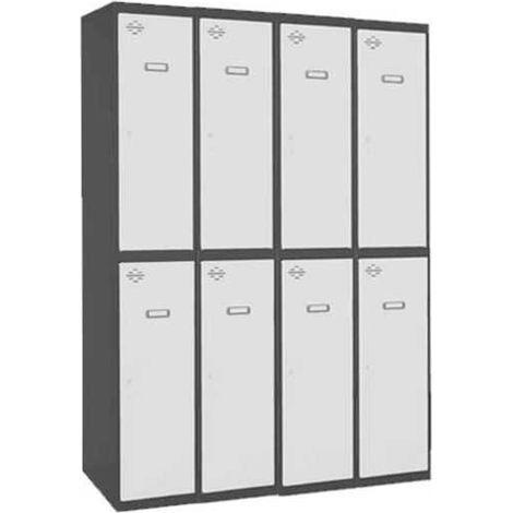 Taquilla 1800x1200x500 SIMONLOCKER PROFESIONAL TANDEM 4/8 300 (1200) AN/BL marca SIMONRACK