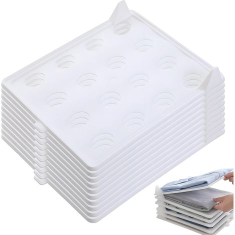 10pcs Organisateur Vêtement Pour T-Shirts & Chemises,Rangement Tiroir,Organisateur Empilable Pour Le Rangement,Organisateur Armoire,Parfait Pour Un Rangement Vêtement Dressing Ordonné
