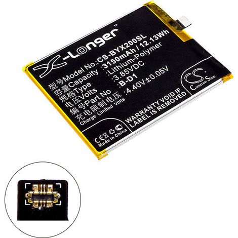 NX - Batterie téléphone, smartphone, GSM pour BBK 3.85V 3150mAh - B-D1 (1/2)