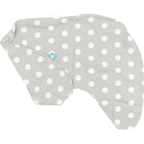 Fodera per cuscino allattamento BabyUniverse, piccola, 100% cotone - Pois grigi