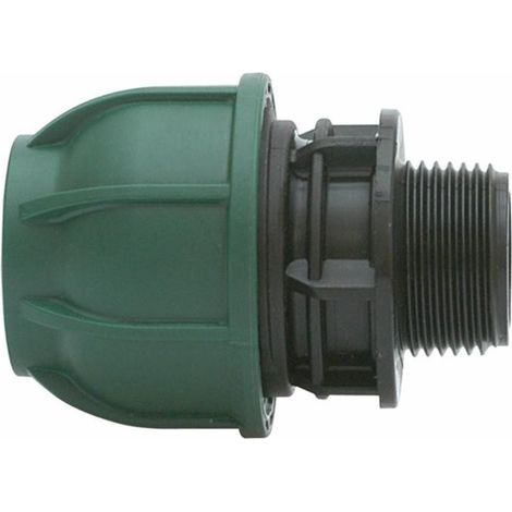 Raccord mâle pour PE 25 mm fileté 3/4" (Lot de 2 )