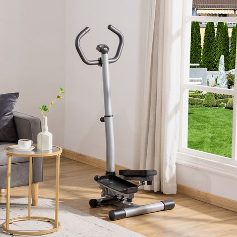 Stepper Heimtrainer für Zuhause mit LCD-Bildschirm einstellbare Geschwindigkeit Metall ABS 55 x 53 x 118-128 cm (1/5)