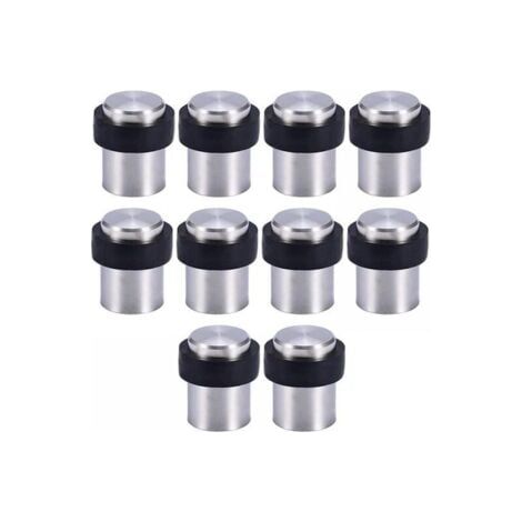 10 X Türstopper für den Boden, 4,5 cm, aus Edelstahl, Türpuffer, Türhalter (1/5)