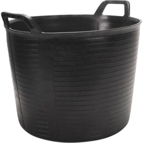 Schwarzer Kunststofftrog 40L RUBI - 88773