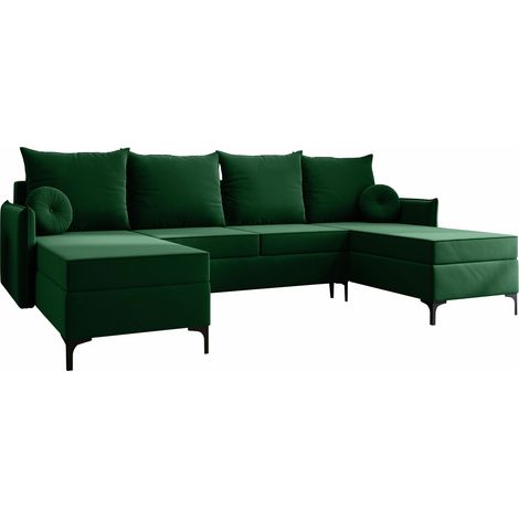 Sofá rinconero Clovis 111, Manila 35, Función de descanso, Almacenaje, 281x168x101cm, 0