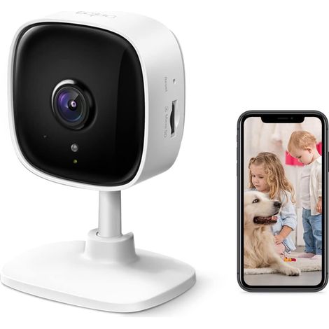 Caméra de Surveillance WiFi intérieure 2K 3MP, Audio bidirectionnel, détection de Mouvement, Alarme sonore et Lumineuse, Vision Nocturne, Compatible avec Alexa, Google Assistant (1/5)
