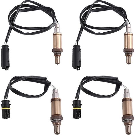 4 sensores de oxígeno O2 aguas arriba y aguas abajo 11781433050 11781433075 para BMW E46 323i 325Ci 325i 325Xi 328i 330Ci (1/5)