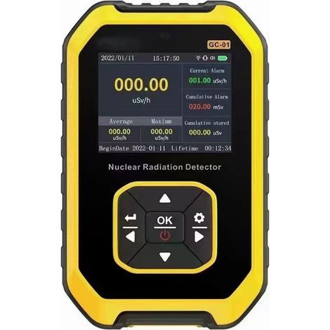 Contatore Geiger portatile LCD digitale, rilevatore di radiazioni nucleari, dosimetro, tester beta e gamma (1/5)