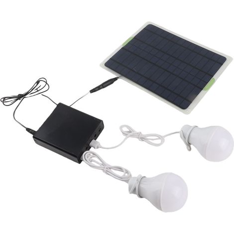 Ampoules solaires d'extérieur portables rechargeables LED étanches pour tente, camping (1/5)
