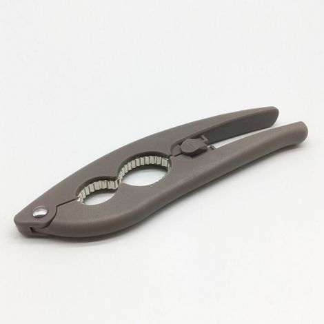 1-teiliger Nussknacker mit 3 Öffnungen, multifunktionaler Nussknacker, Küchenhelfer, geeignet für Outdoor-Camping und den Gebrauch zu Hause (Grau) (1/5)