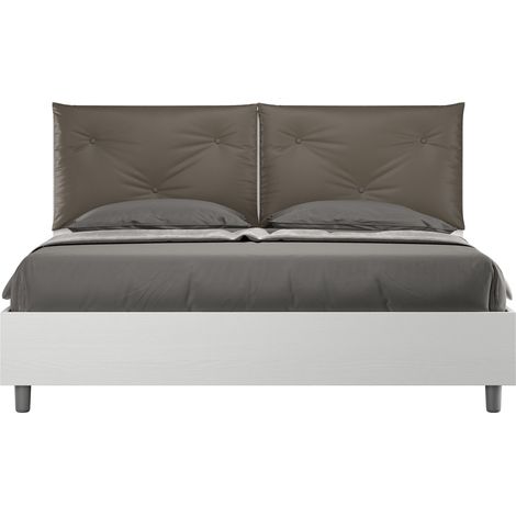 Letto Matrimoniale 160x190 cm Senza Rete Appia Egos Cappuccino (1/4)