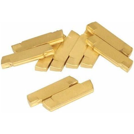 Plaquettes En Carbure De Tungstene, Pour Outil De Coupe De Rainurage De Tour Mgehr / Mgivr, 10Pcs (1/5)