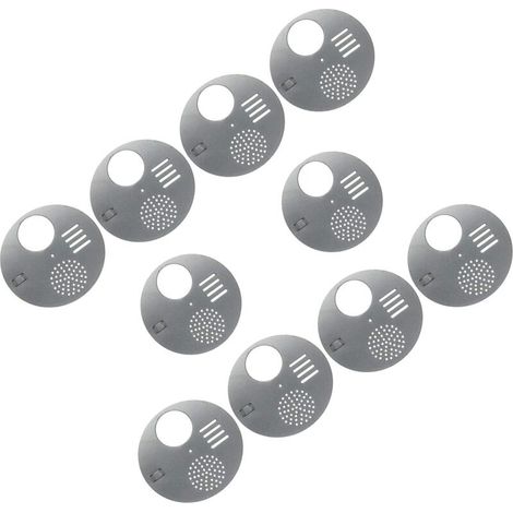 Set mit 10 Eingangstüren für Nusskästen, Eingangsplatte (Durchmesser: 12,5 cm) – Imkereibedarf, Imkereiwerkzeuge