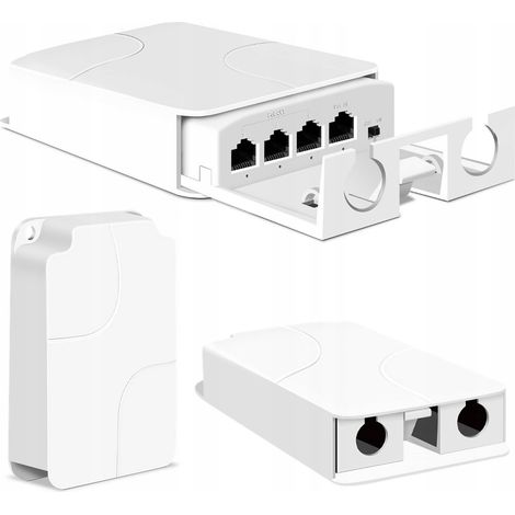 Ripetitore POE Esterno 1x IN 3x OUT – 10/100 Mbps, IP55, 30W, IEEE802.3af/at, VLAN  Estensione Rete fino a 100m  Monitoraggio, WiFi, VoIP