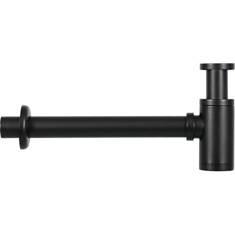 Differnz Siphon de lavabo Noir H16xl6.5xL36cm (1/5)