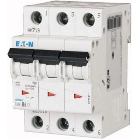 Eaton interruttore faz6-c10/3 interruttore magnetotermico 6ka 3p c 10a