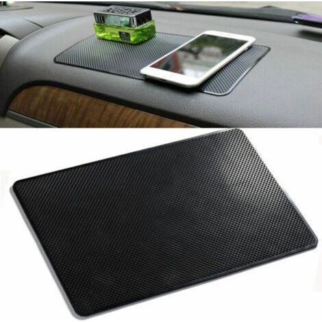 Tapis adhésif de tapis de tableau de bord de voiture antidérapant de voiture de PVC de 27x15CM approprié au support de lunettes de soleil de téléphone portable intérieur de voiture, STAR.L (1/4)
