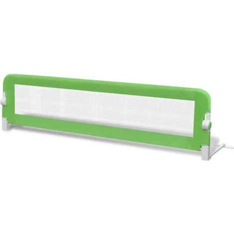 [JAMAIS UTILISÉ]INLIFE Barrière de lit pour enfants 150 x 42 cm Vert (1/5)