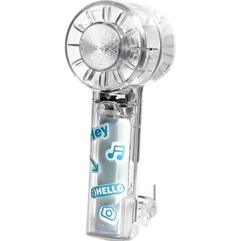 Filiyano-Ventilateur portable, 3 vitesses, chargement USB, boîtier transparent avec base de bureau, idéal pour l'extérieur, le bureau, les voyages et (1/5)