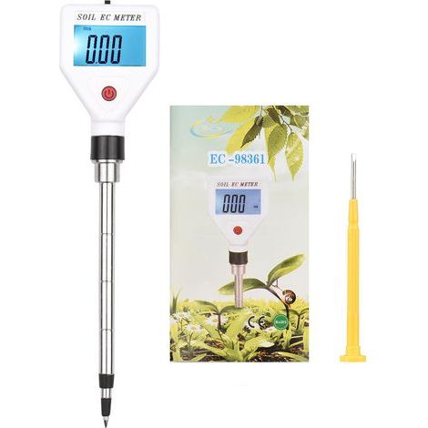 Témoir numérique Soil EC avec écran de rétroéclairage Salinité portable pour Greenhouse Garden Farm Orchard (1/5)
