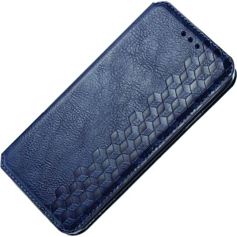 Custodia per iPhone 14 Pro Max in vera pelle, a portafoglio, con diverse opzioni di trasporto, chiusura magnetica sicura, protezione antiurto e cover a libro con funzione di supporto. (1/2)