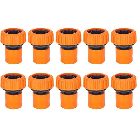 Connecteur Rapide Tuyau - 10 Pièces Raccord Plastique pour Arrosage Jardin - Kit Dégagement Rapide avec Adaptateurs - 10 Unités