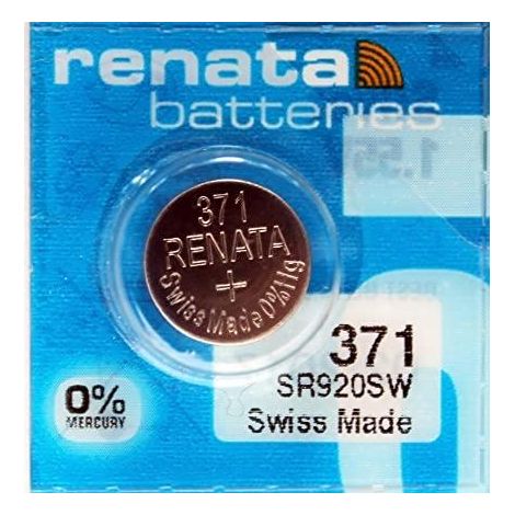 Renata 371 Pila botón plata 1,55 V 40 mAh