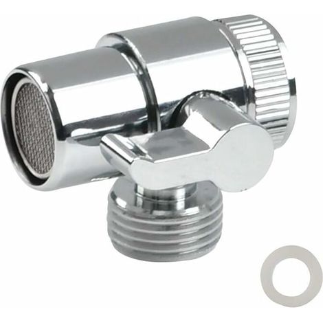Robinet de mitigeur 3 voies en laiton chromé poli, pièce de rechange pour robinet de salle de bain et de cuisine