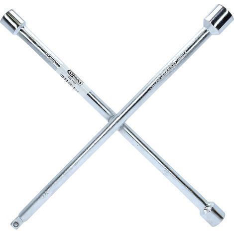 KS Tools 518.1153 Radkreuzschlüssel f.PKW,1/2''x17x19x21mm