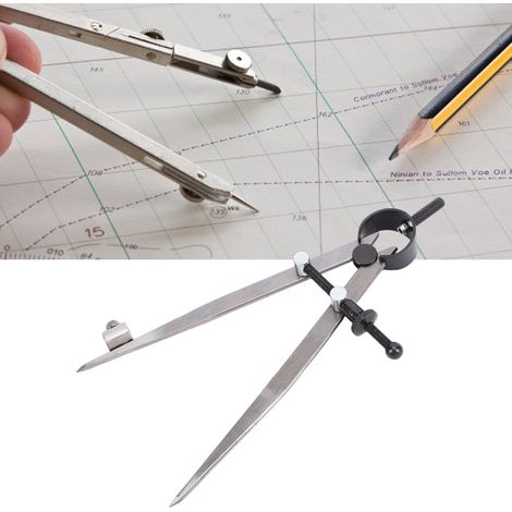 Intercalaire en cuir de 15 cm avec porte-stylo, outil de dessin pour le travail du bois, le travail des métaux et le dessin géométrique. (1/5)