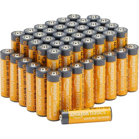 Lot de 48 piles alcalines AA haute performance, 1,5 V, durée de conservation de 10 ans (1/5)