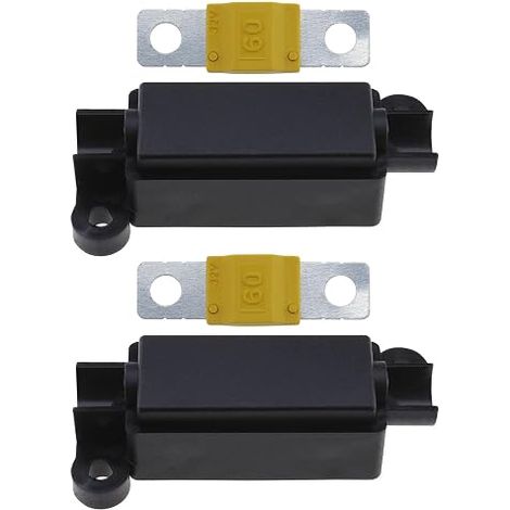 MIDI Fuse Holder & 2 MIDI 60A Fuses for Cars, Trucks, Construction Vehicles, Agricultural Machinery, Bus, Caravans (1/5)
