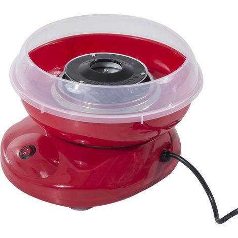 HOMCOM Cotton Candy Machine Electric Gadgetry Floss Sugar Equipment Red (1/5)