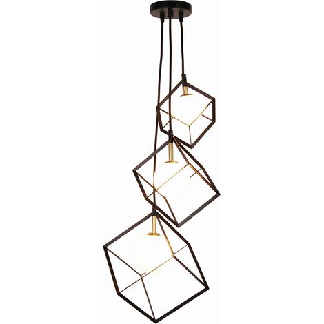 Lampada a sospensione Candellux WEERT nera 3xG9 120cm