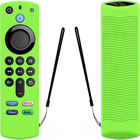 Étui de protection Pinowu phosphorescent pour télécommande Alexa Vocale 3e génération Housse antidérapante avec cordon, compatible Fire TV Stick 4K/4K Max (1/5)