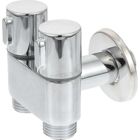 Robinet lave-linge - cuivre - argenté - pour machine à laver (1/5)