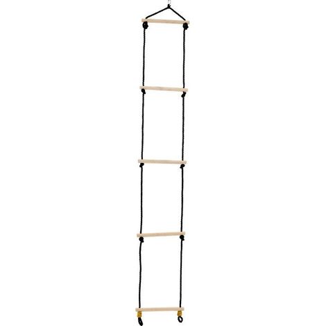 Échelle en bois - TP TOYS - Corde Noire - H 190-250 cm