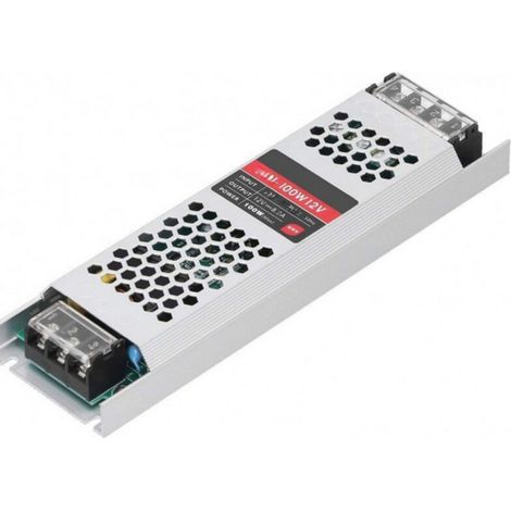 Alimentatore Led Stabilizzato 100W 8.5a 12V Trasformatore Striscia Switch (1/5)